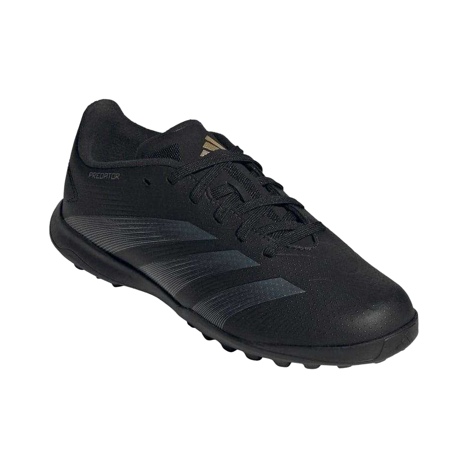 Black - Front - Adidas Childrens-Kids Predator League Turf Trainers