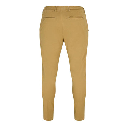 Light Beige - Back - Boss Mens Logo Slim Trousers
