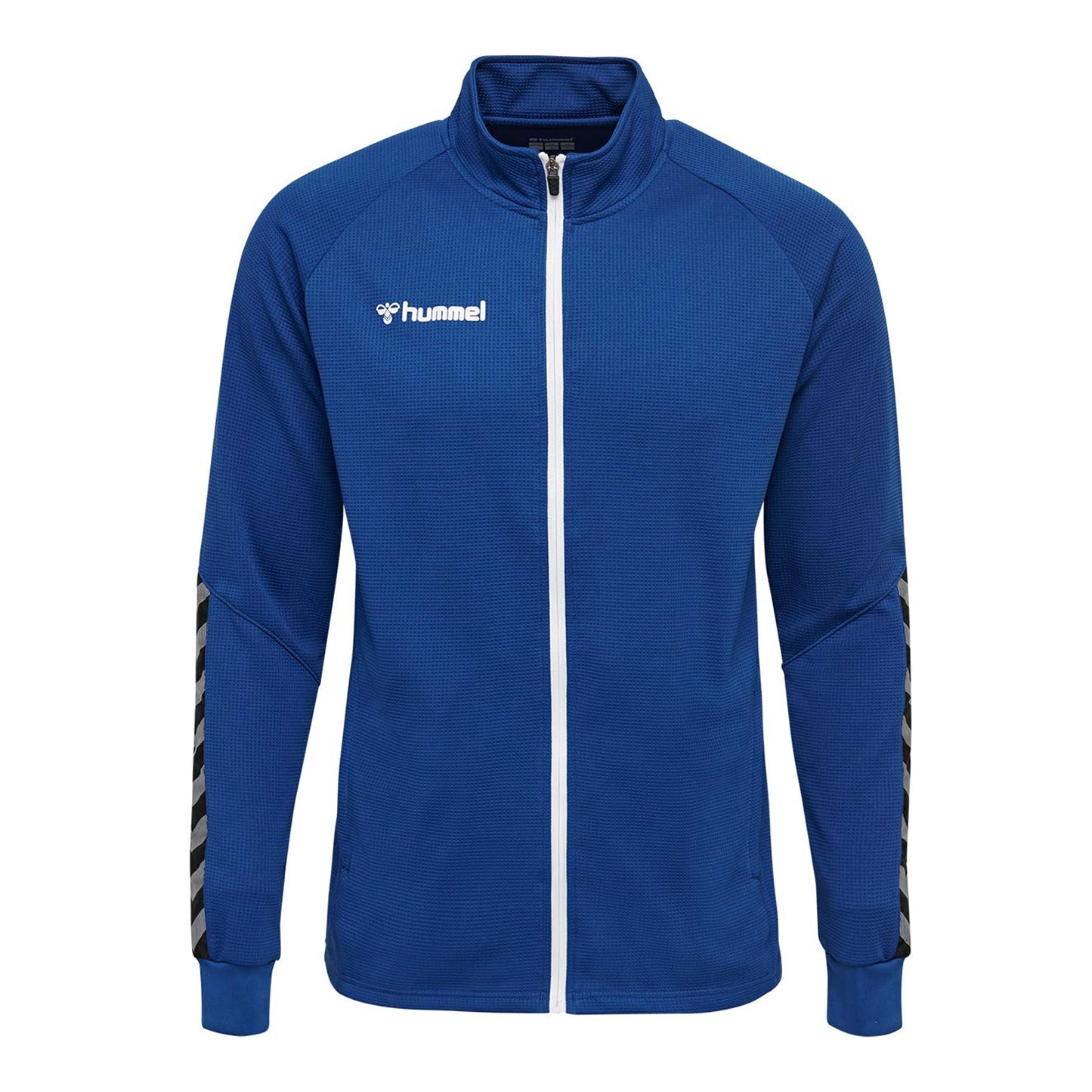 Blue - Front - Hummel Childrens-Kids Authentic Polyester Full Zip Jacket