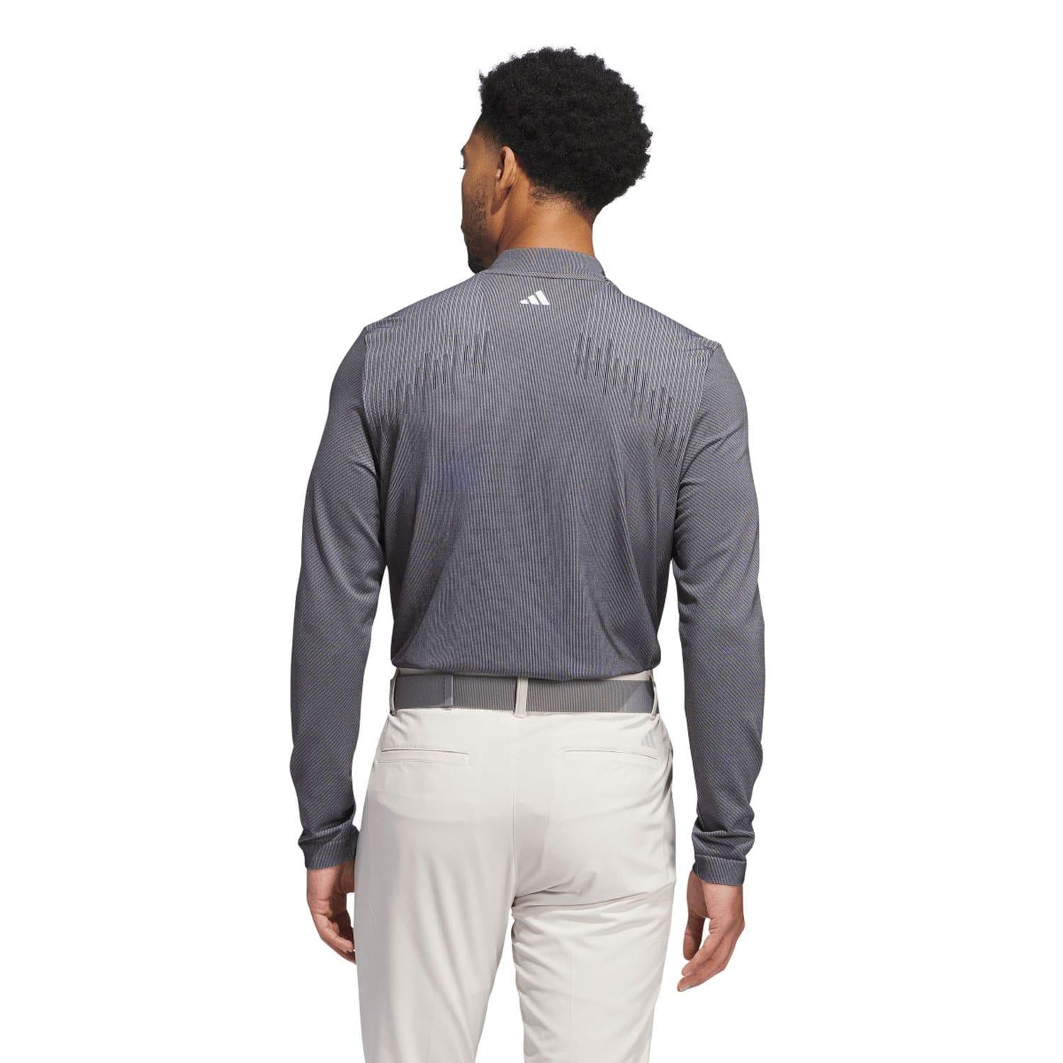 Black - Back - Adidas Mens Ultimate365 Tour PrimeKnit Polo Shirt