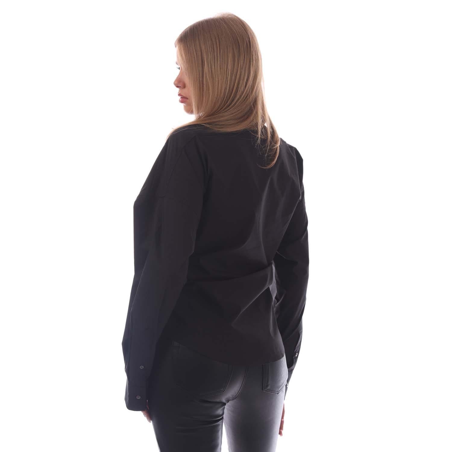Black - Side - Diesel Womens-Ladies C-Siz-N1 Shirt