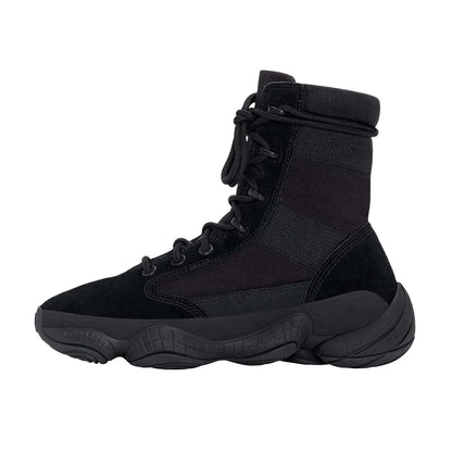 Black - Back - Yeezy Mens 500 Suede High-top Ankle Boots