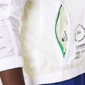 White - Pack Shot - Lacoste Mens Colour Block Wind Resistant Jacket
