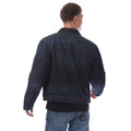 Dark Blue - Back - Hugo Boss Mens Adjustable Hem Denim Jacket