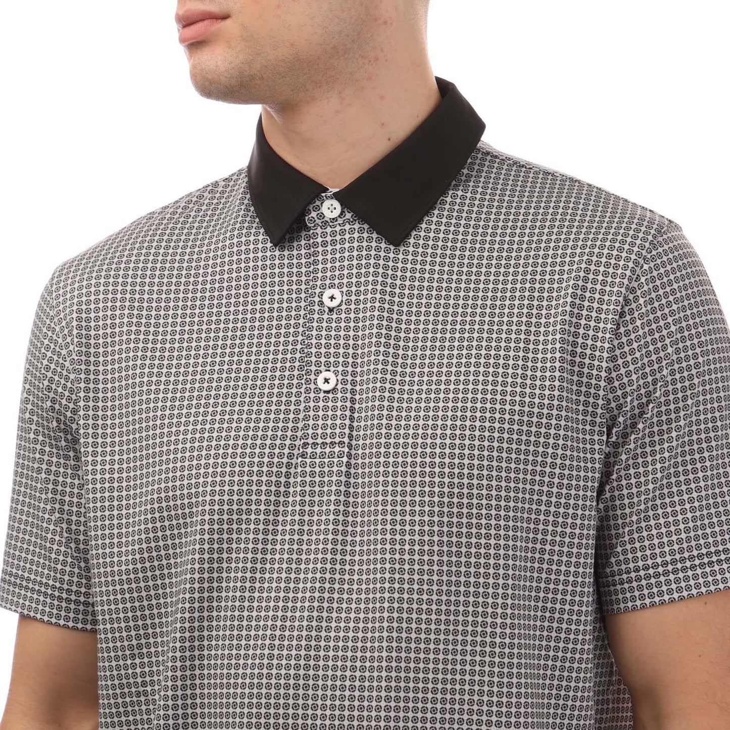 Black - Side - Puma Mens Mattr Circular Polo Shirt