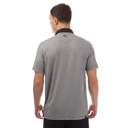 Black - Back - Puma Mens Mattr Circular Polo Shirt
