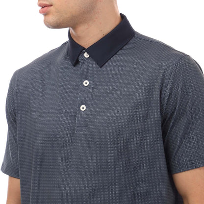 Navy - Side - Puma Mens Mattr Circular Polo Shirt
