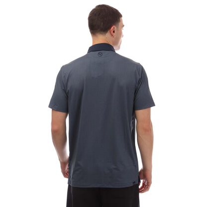 Navy - Back - Puma Mens Mattr Circular Polo Shirt