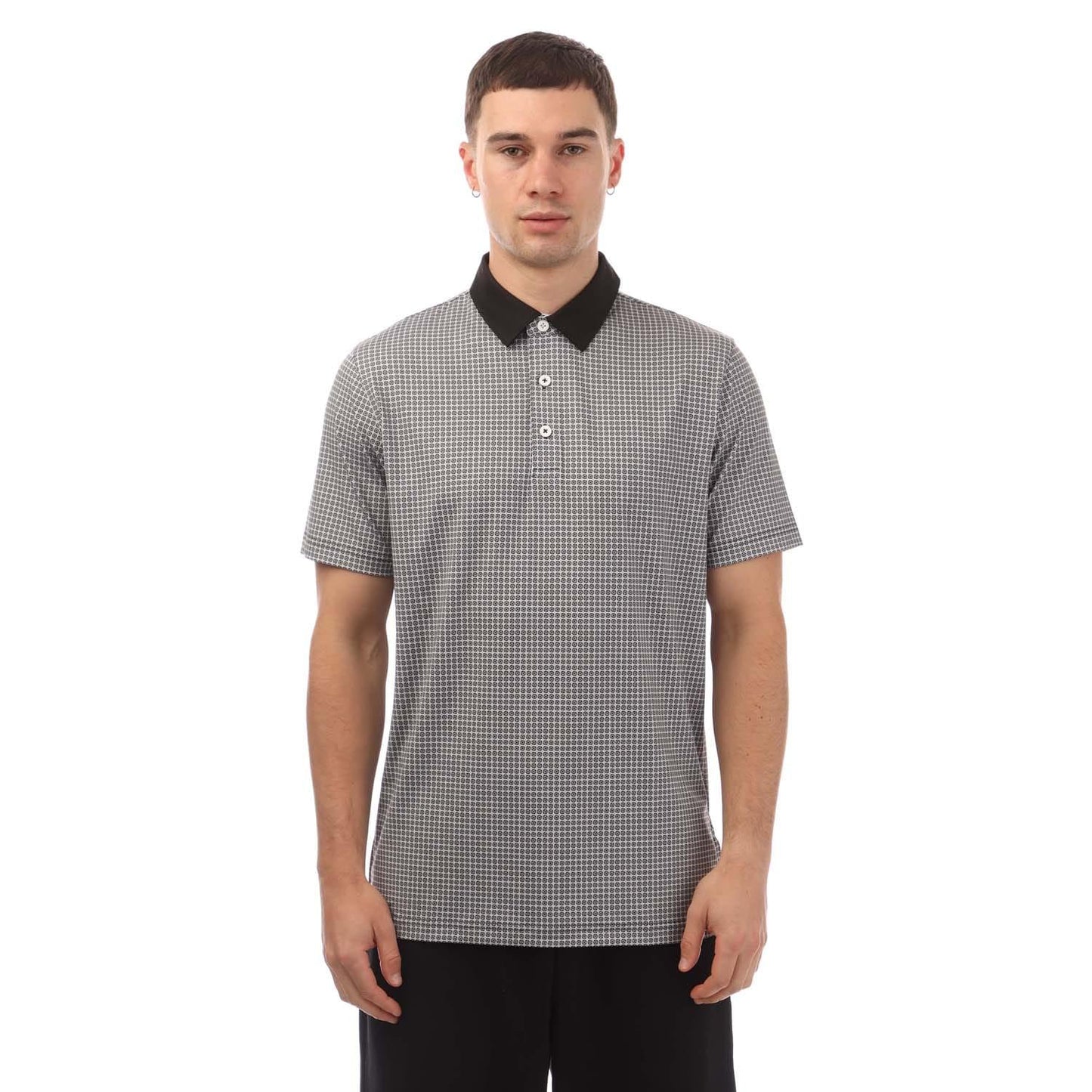 Black - Front - Puma Mens Mattr Circular Polo Shirt