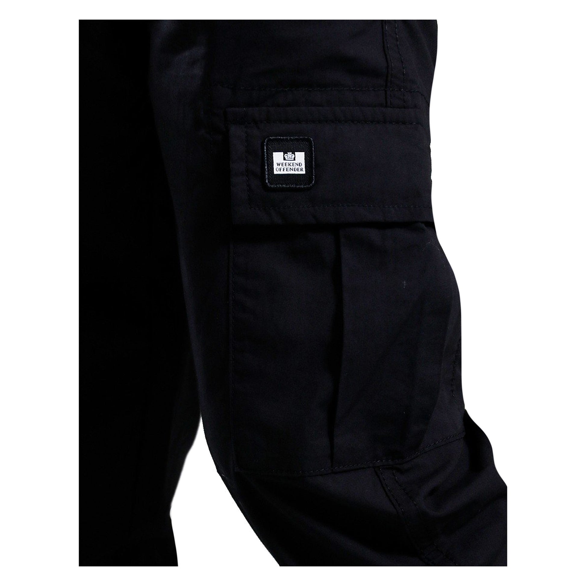 Black - Lifestyle - Weekend Offender Mens Ontario Pocket Jogging Bottoms