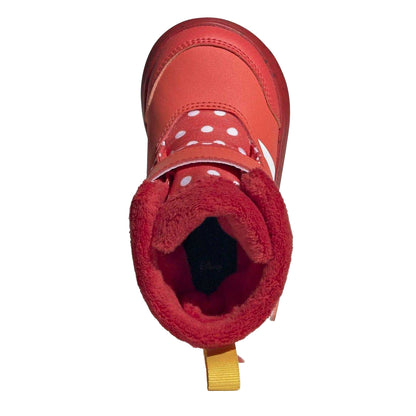 Red-Grey-White - Lifestyle - Adidas Childrens-Kids Winterplay Minnie Mouse Disney Boots