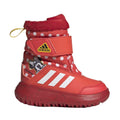 Red-Grey-White - Front - Adidas Childrens-Kids Winterplay Minnie Mouse Disney Boots