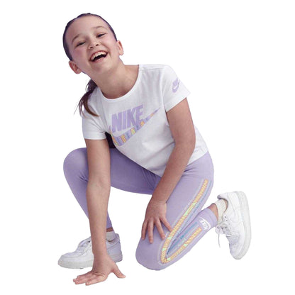 Purple - Side - Nike Childrens-Kids Happy Camper Top & Bottom Set