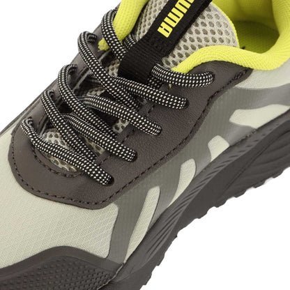 Green-Yellow - Pack Shot - Puma Childrens-Kids Excursion Trainers