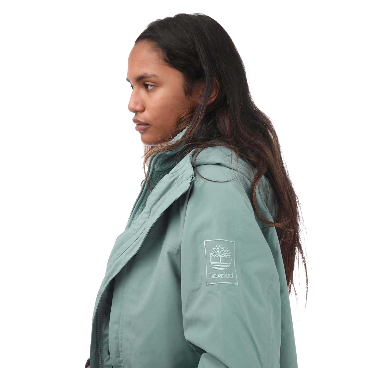 Blue - Side - Timberland Womens-Ladies Benton 3 in 1 Jacket