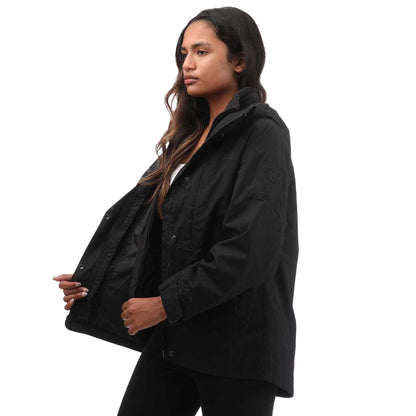 Black - Front - Timberland Womens-Ladies Benton 3 in 1 Jacket