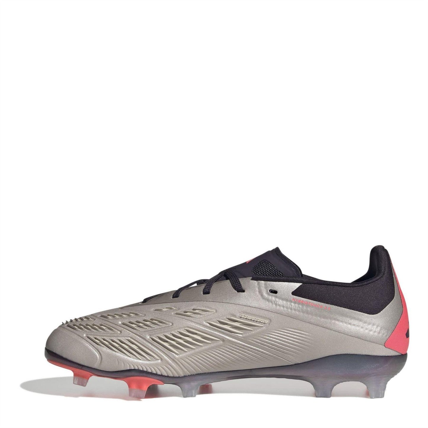 Silver-Black - Back - Adidas Childrens-Kids Predator Elite Football Boots