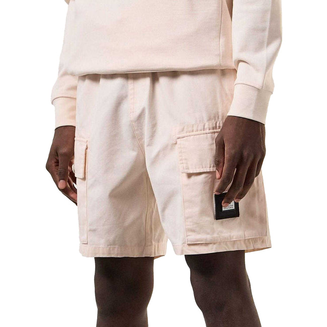 Cream - Side - Weekend Offender Mens Scopello Sharp Cargo Shorts
