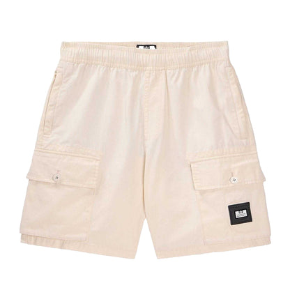 Cream - Front - Weekend Offender Mens Scopello Sharp Cargo Shorts