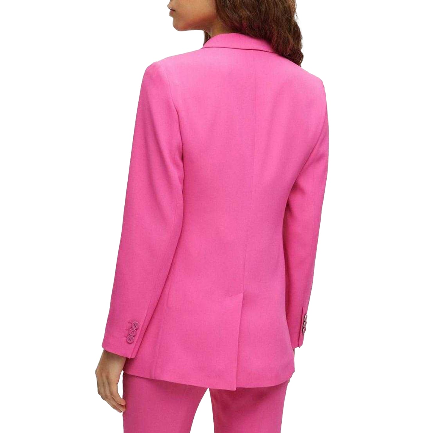 Pink - Back - Boss Womens-Ladies Japito Blazer