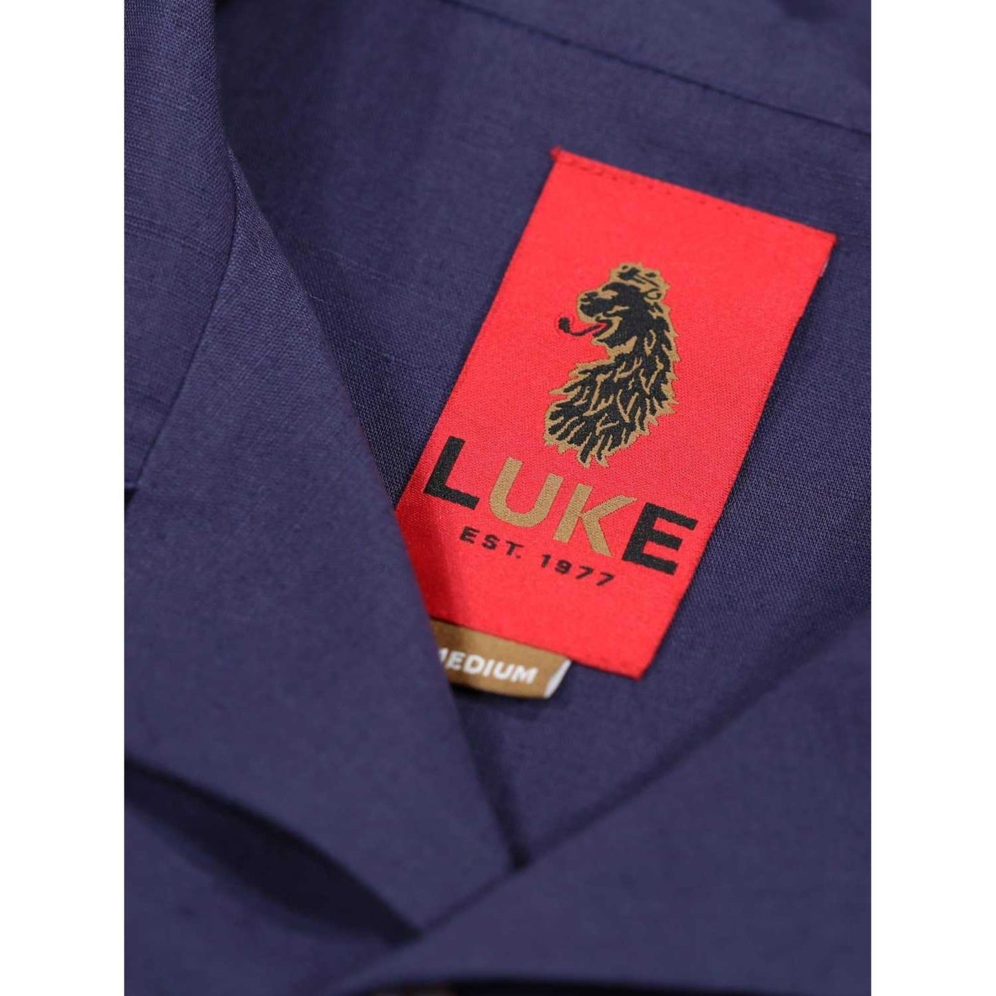 Navy - Side - Luke 1977 Mens Havanah 55 Short-Sleeved Shirt