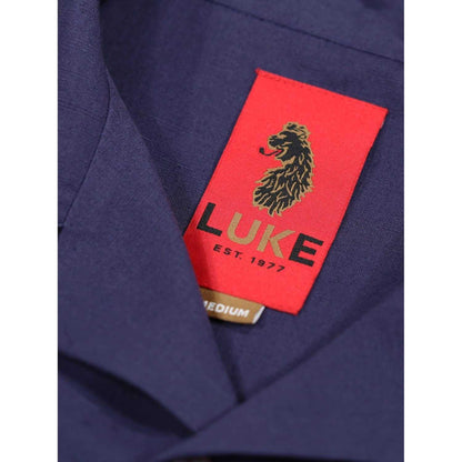 Navy - Side - Luke 1977 Mens Havanah 55 Short-Sleeved Shirt