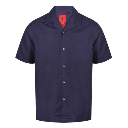 Navy - Front - Luke 1977 Mens Havanah 55 Short-Sleeved Shirt