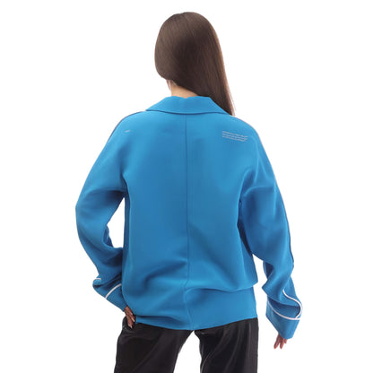 Blue-White - Back - Off White Womens-Ladies Cady Long-Sleeved Pyjama Top