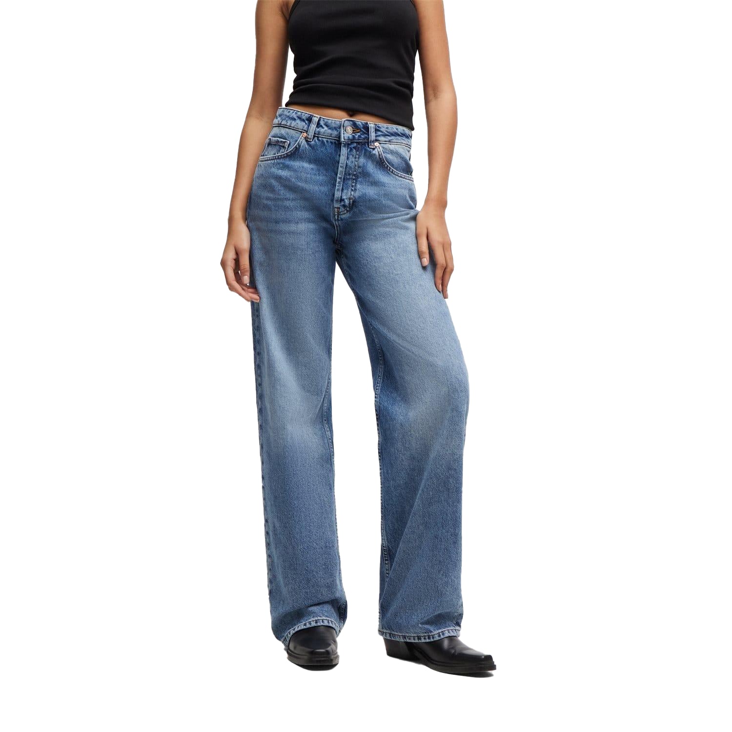 Turquoise - Front - Hugo Womens-Ladies 937 Relaxed Fit Jeans