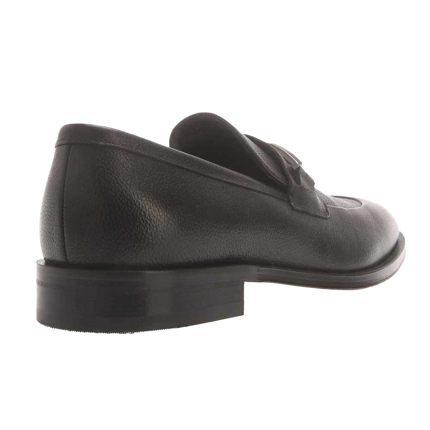 Black - Back - Boss Mens Derrek Leather Loafers