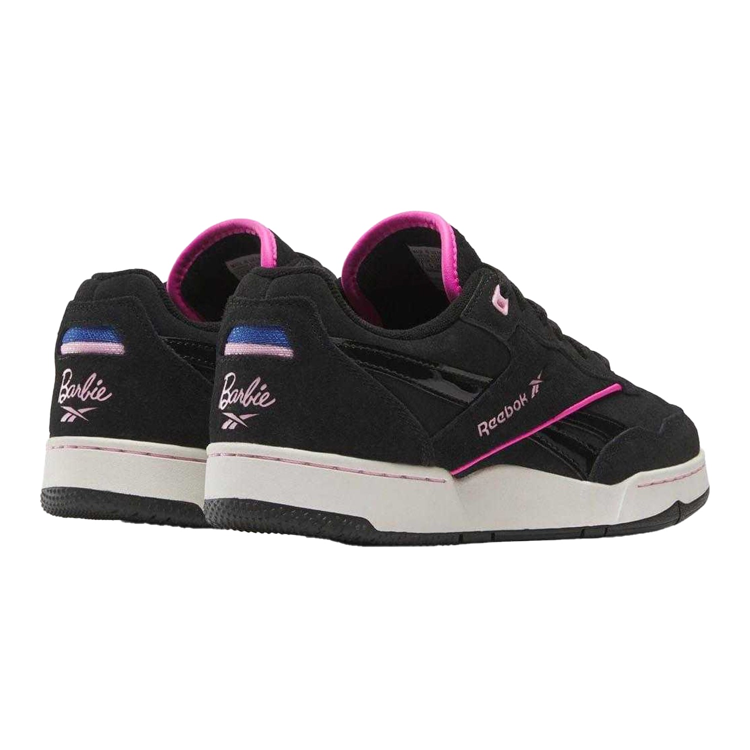 Black - Back - Reebok Childrens-Kids X Barbie BB 4000 II Suede Trainers