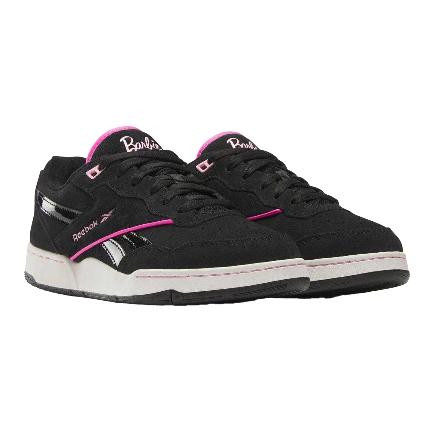 Black - Front - Reebok Childrens-Kids X Barbie BB 4000 II Suede Trainers