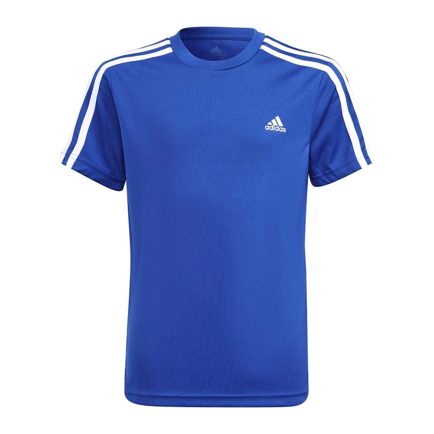 Blue-Blue-Black-Black - Side - Adidas Childrens-Kids Designed To Move Top & Bottom Set
