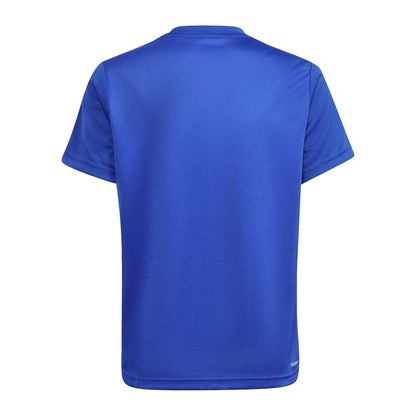 Blue-Blue-Black-Black - Back - Adidas Childrens-Kids Designed To Move Top & Bottom Set