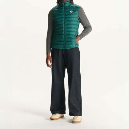 Deep Green - Side - Jott Mens Tom Puffer Down Gilet