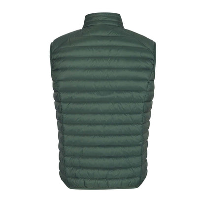 Deep Green - Close up - Jott Mens Tom Puffer Down Gilet