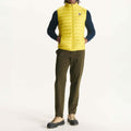 Yellow - Back - Jott Mens Tom Puffer Down Gilet