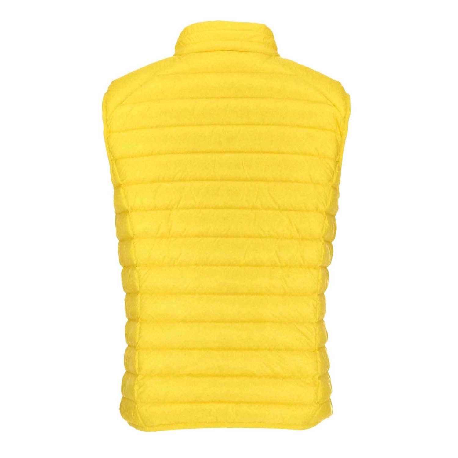 Yellow - Side - Jott Mens Tom Puffer Down Gilet