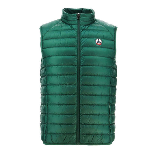 Deep Green - Front - Jott Mens Tom Puffer Down Gilet