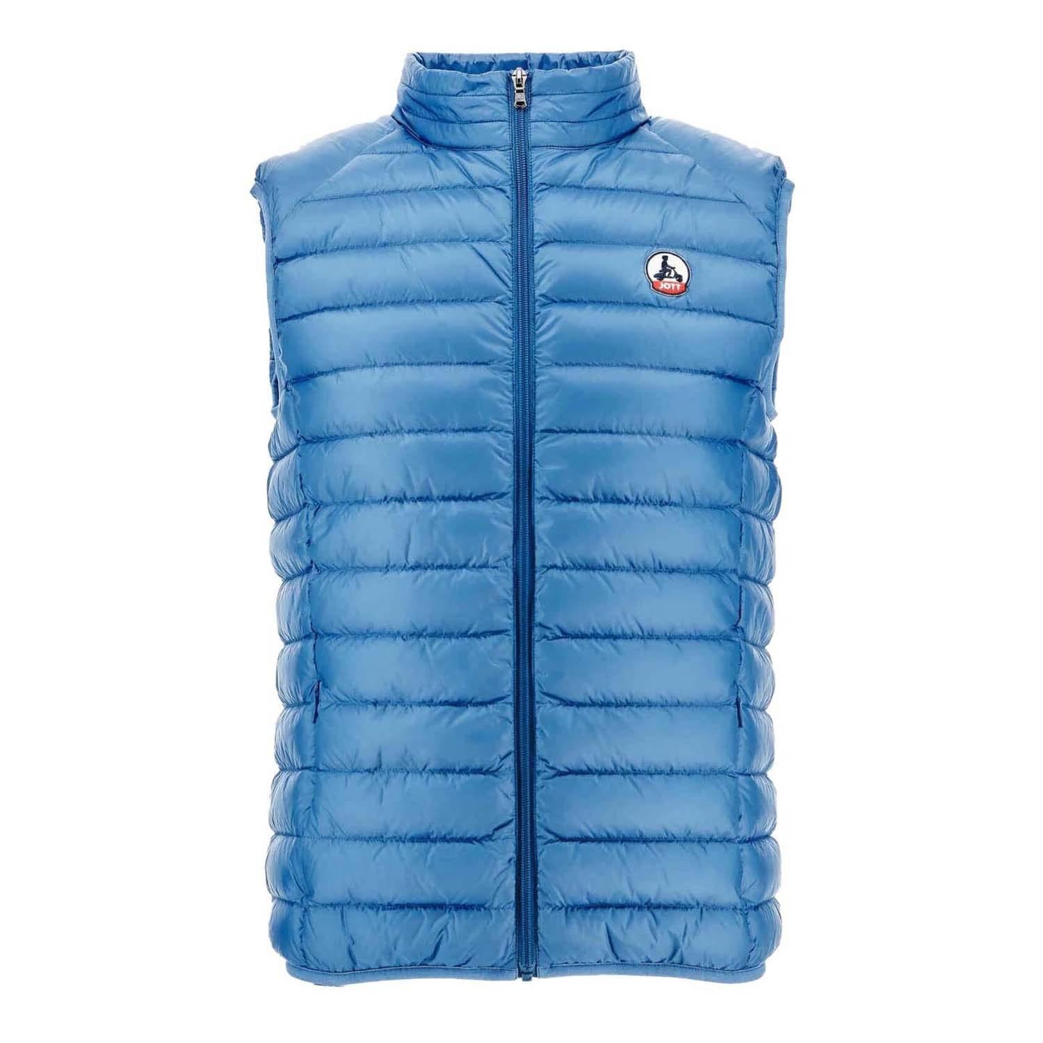 Denim - Front - Jott Mens Tom Puffer Down Gilet