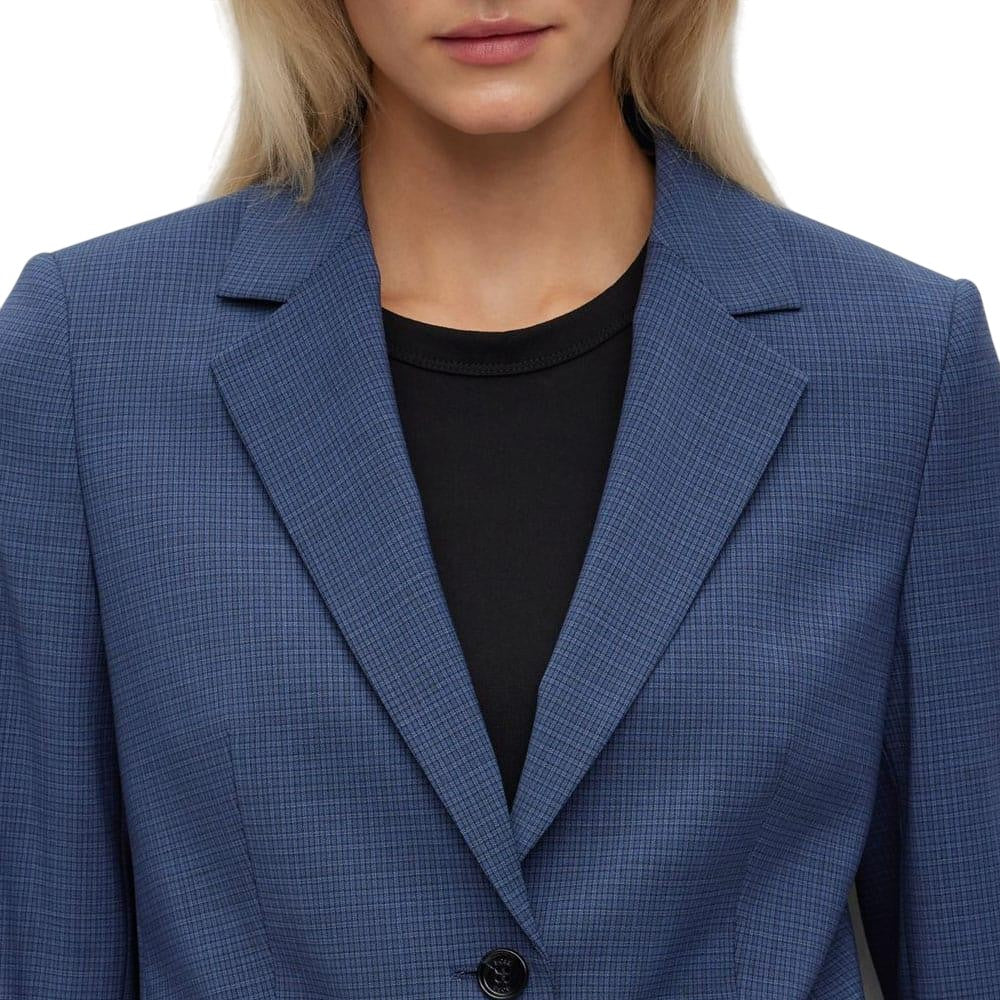Mid Blue - Side - Boss Womens-Ladies Jasewa Blazer