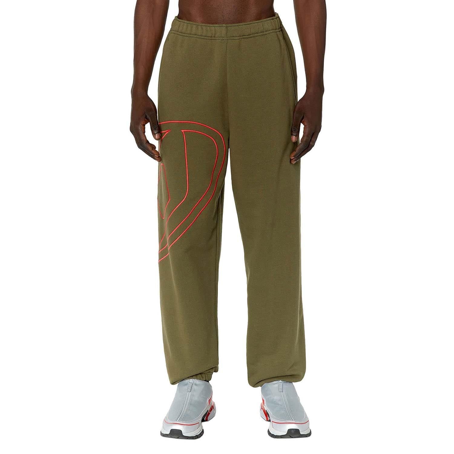 Green - Front - Diesel Mens P-Marky-Megoval Trousers