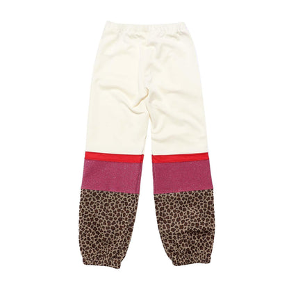 White - Back - Palm Angels Girls Animalier Jogging Bottoms