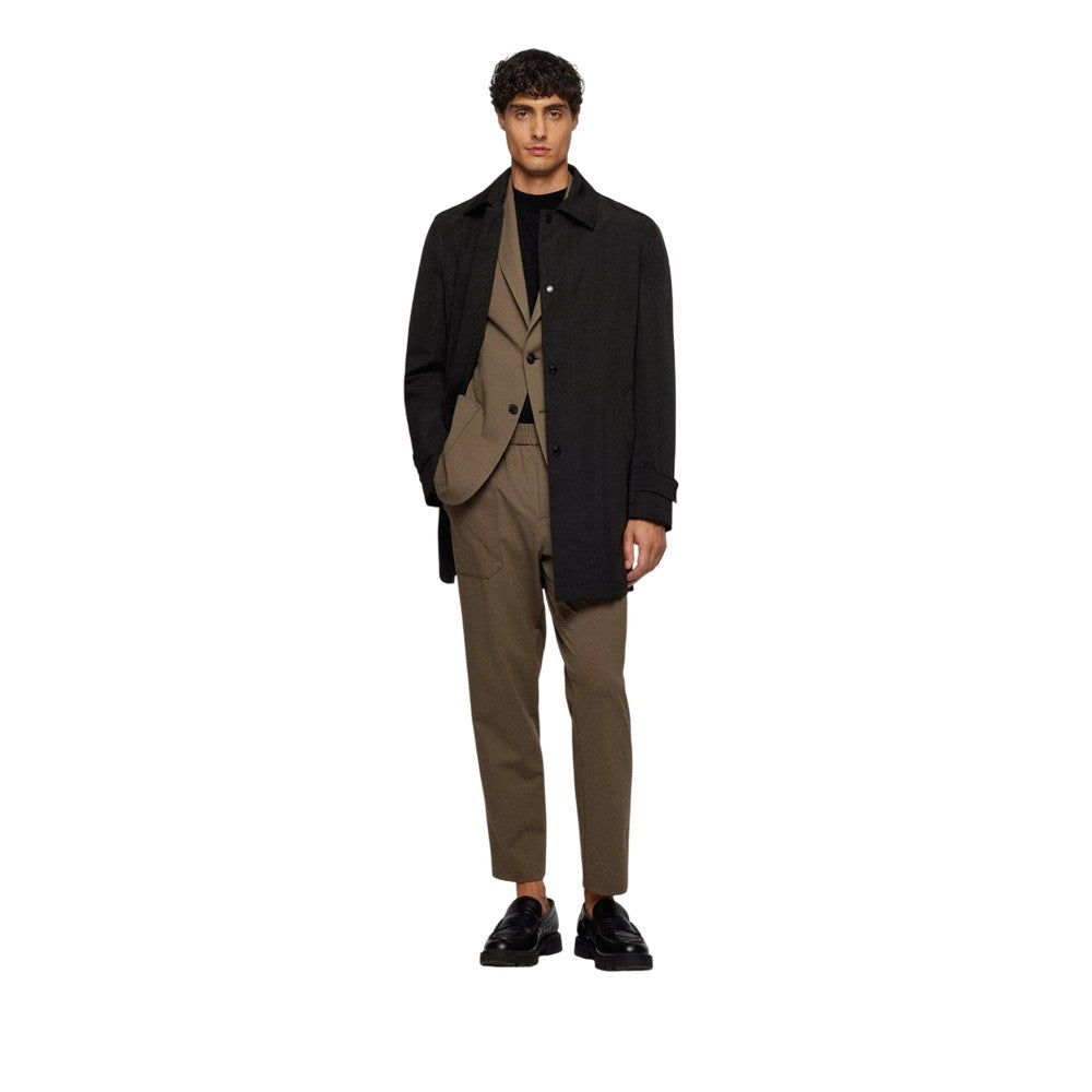 Black - Pack Shot - Boss Mens Dain5 Overcoat