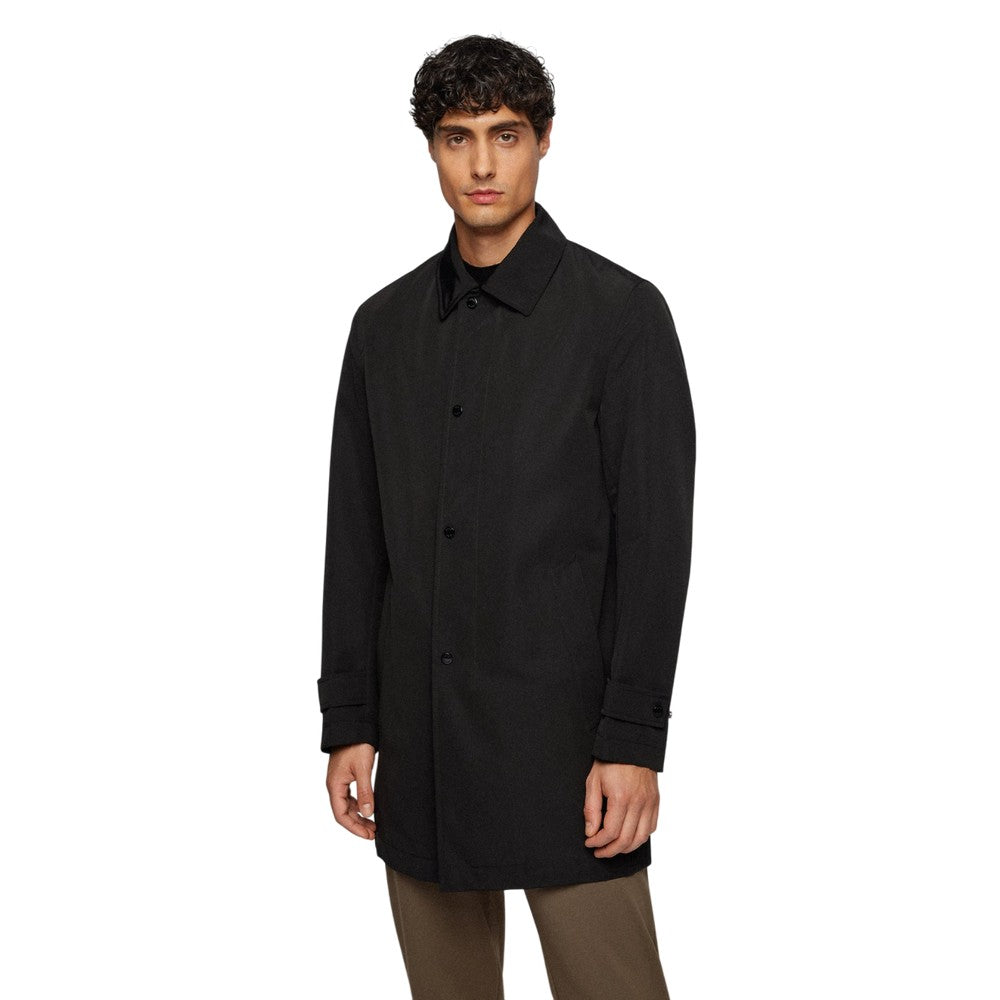Black - Lifestyle - Boss Mens Dain5 Overcoat