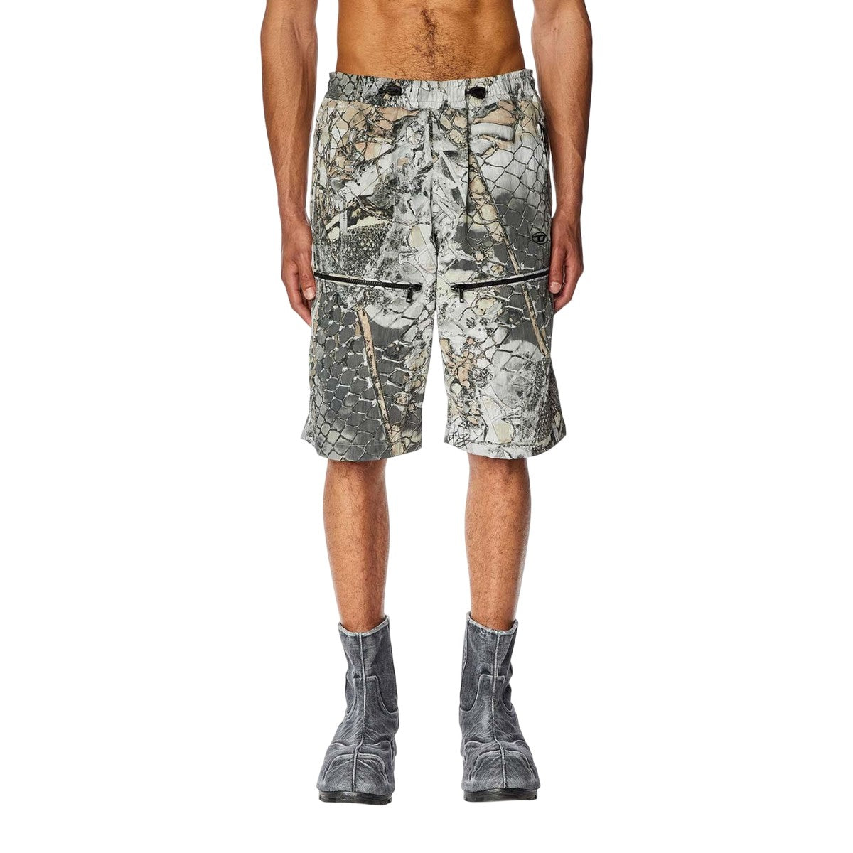 Multicoloured - Side - Diesel Mens P-Mckell-Short-A Shorts