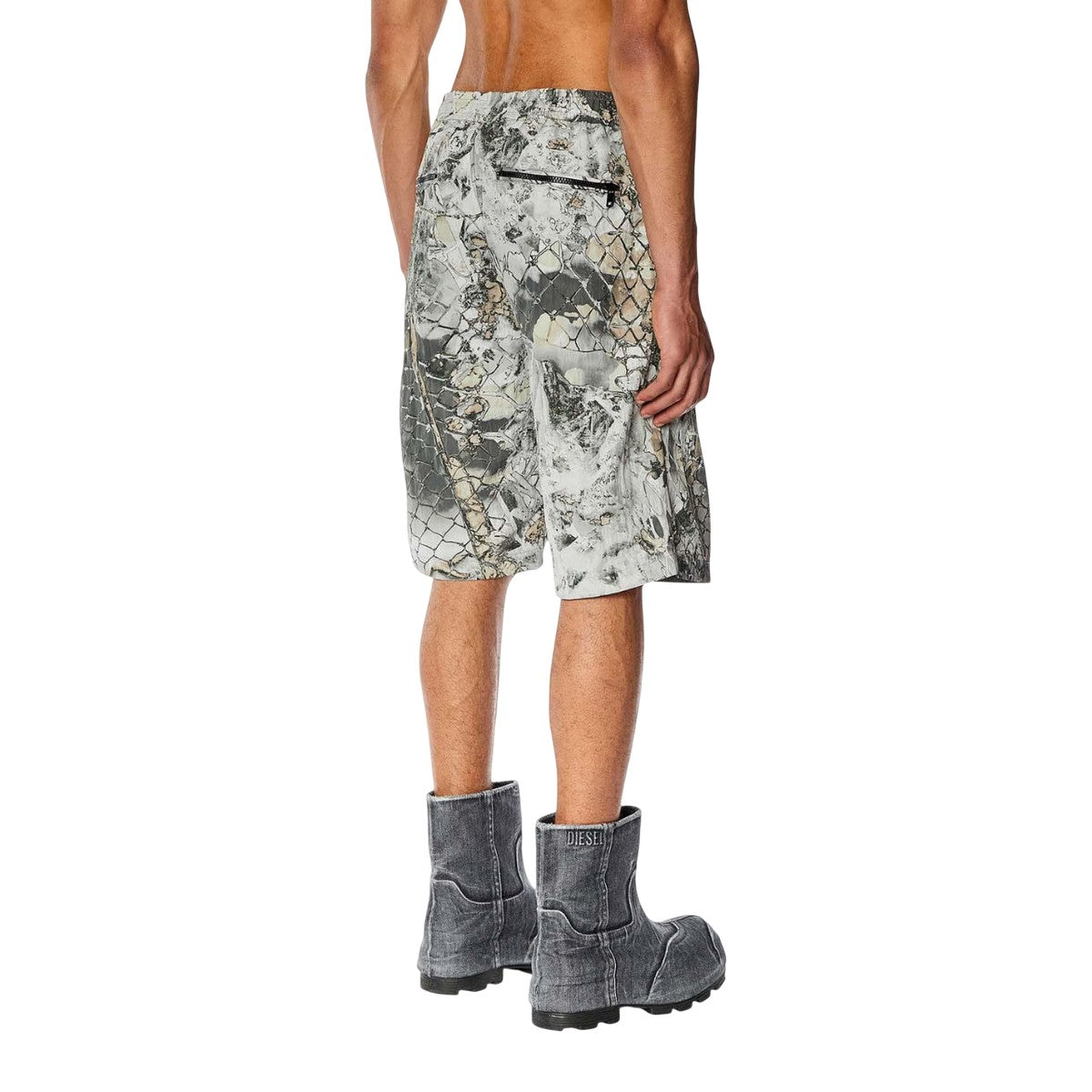 Multicoloured - Back - Diesel Mens P-Mckell-Short-A Shorts