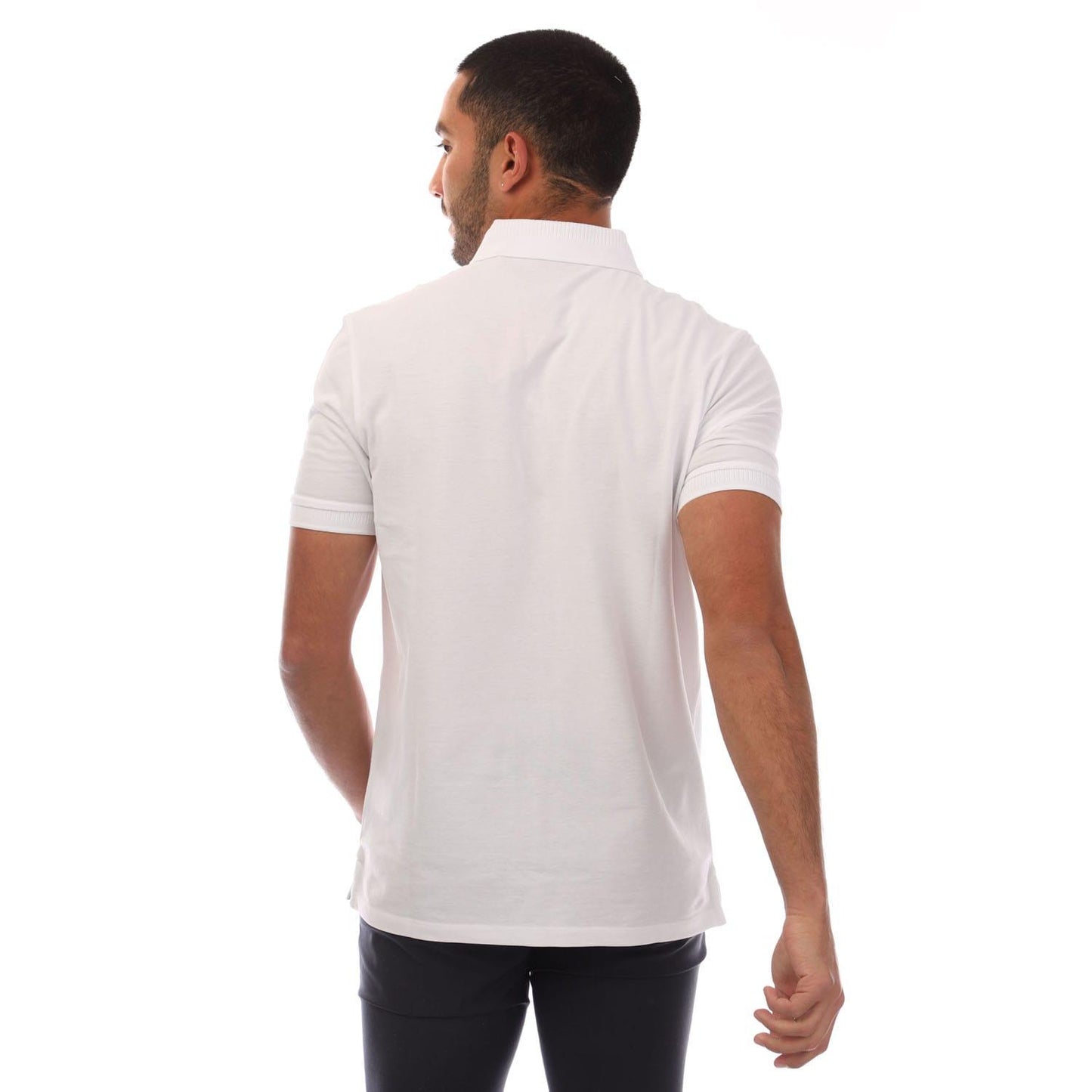 White - Back - Hugo Mens Dereso232 Polo Shirt