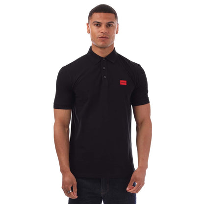 Black - Front - Hugo Mens Dereso232 Polo Shirt
