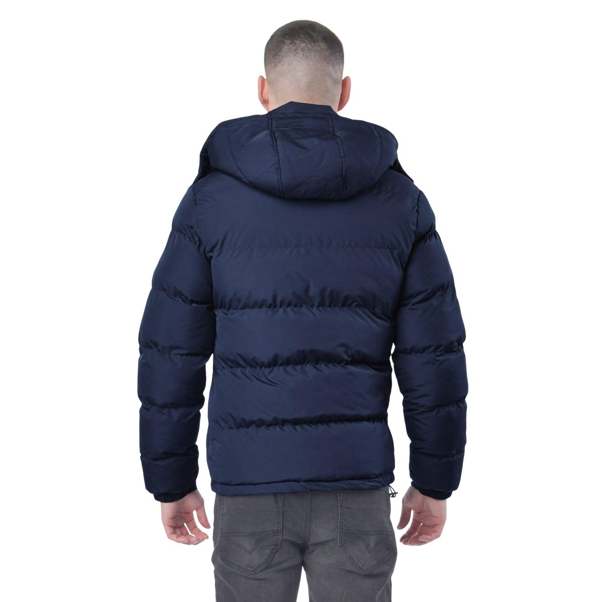 Navy - Close up - Luke 1977 Mens Mallard Padded Jacket